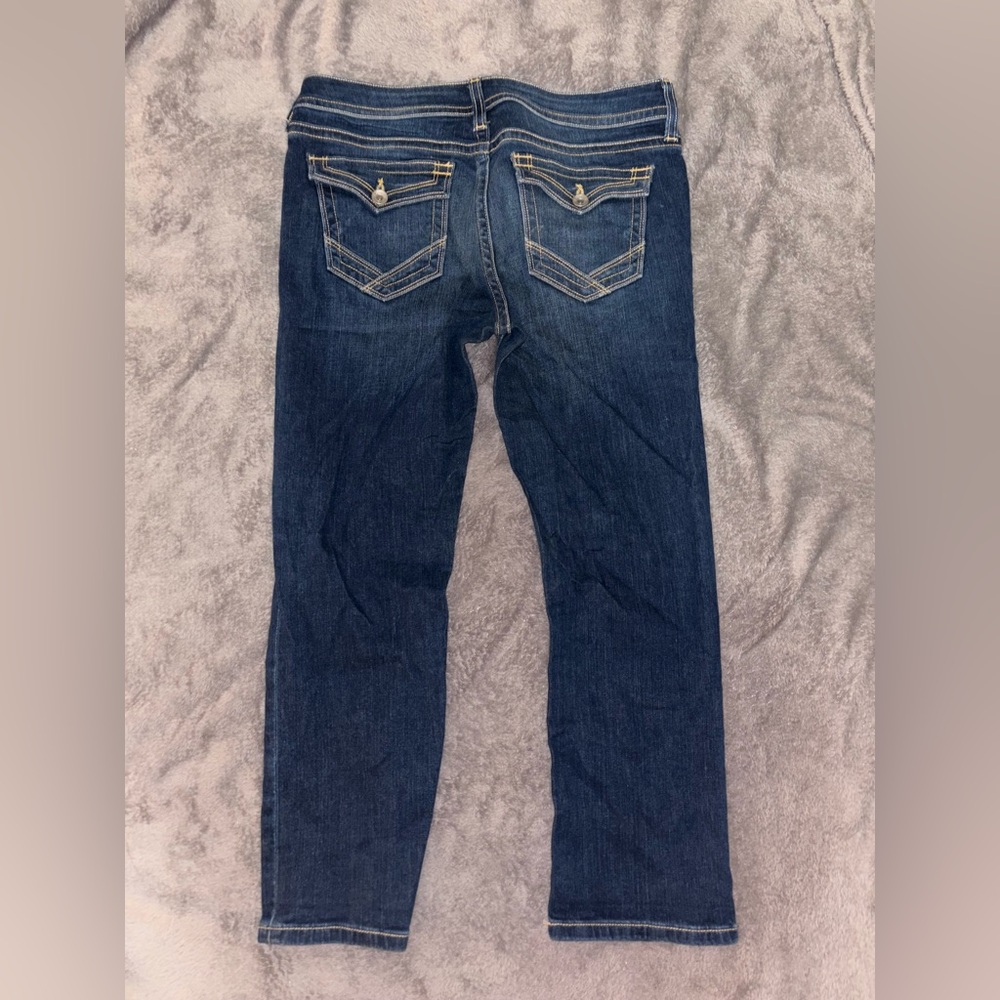 ana Women's Straight Jeans Blue Denim Size 8/29  Regular Stretch Pockets